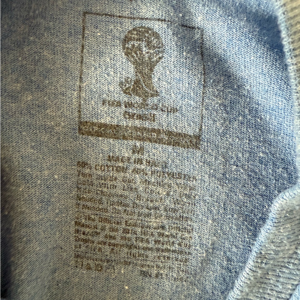 Blue FIFA World Cup 2014 T-Shirt Medium - Picture 6 of 6